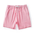 Brand Men'S Casual Shorts 5”Inseam 100% Cotton Athletic Workout Sweat Men Elastic Waist with Drawstring Super Shorts