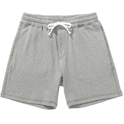 Brand Men'S Casual Shorts 5”Inseam 100% Cotton Athletic Workout Sweat Men Elastic Waist with Drawstring Super Shorts